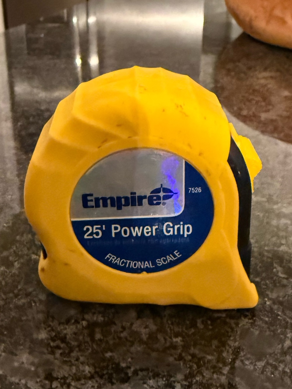 Empire Power Grip 25-Foot Tape Measure Model 7526 w Belt Clip High Carbon steel